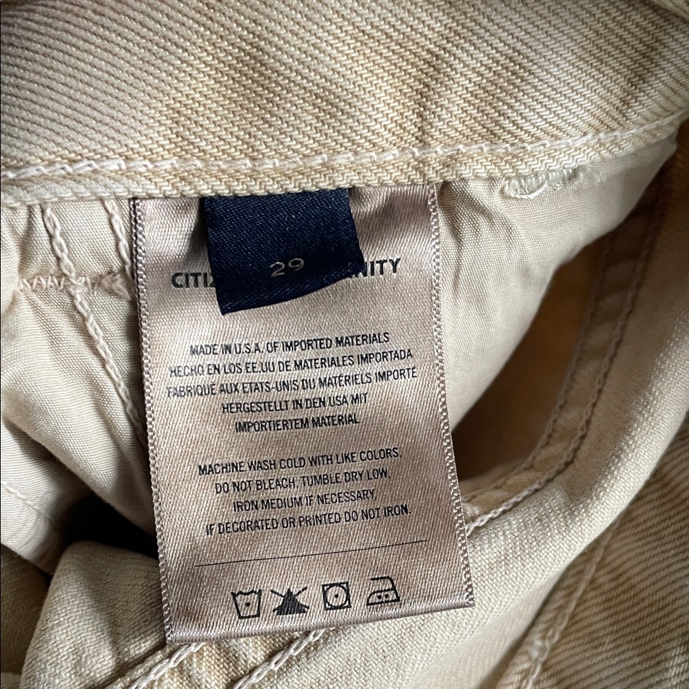 Citizens Of Humanity wide leg Beverly trouser in Taos Sand - Picture 9 of 9